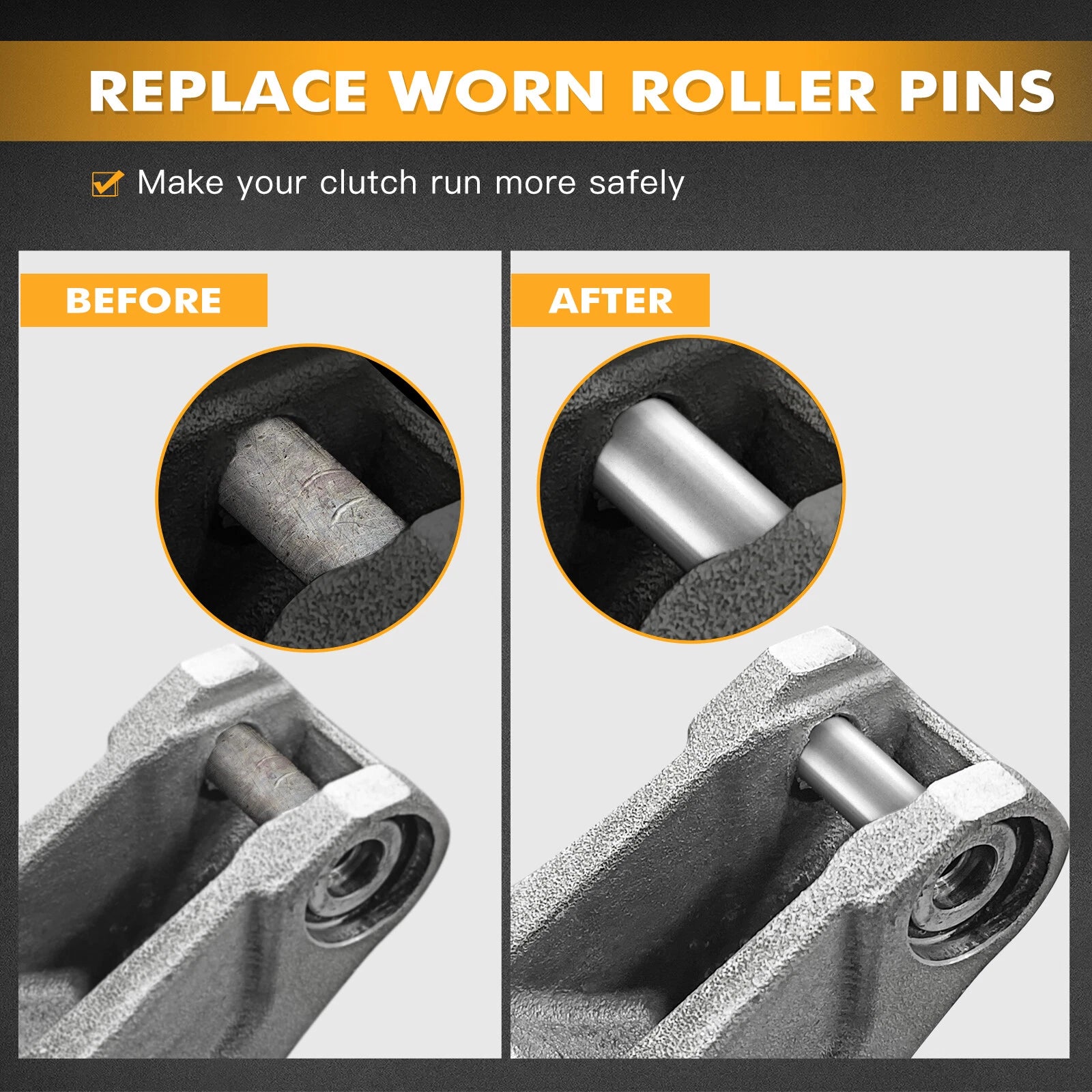 6X Primary Clutch Roller Pins for Can-Am Maverick X3 MAX (2017–2023)