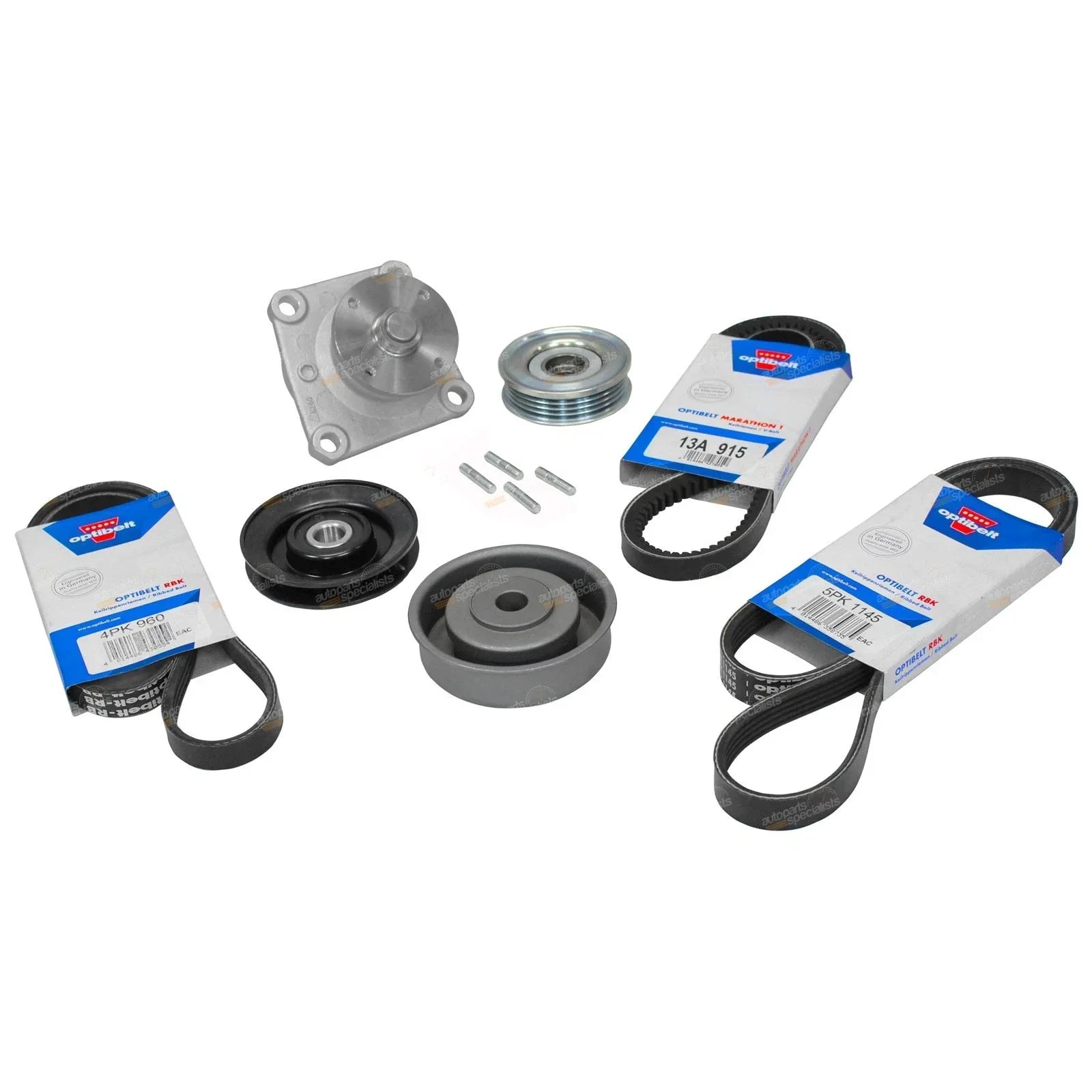 Fan Belt + Pulley Kit for Mitsubishi Triton MK (1996-2006)