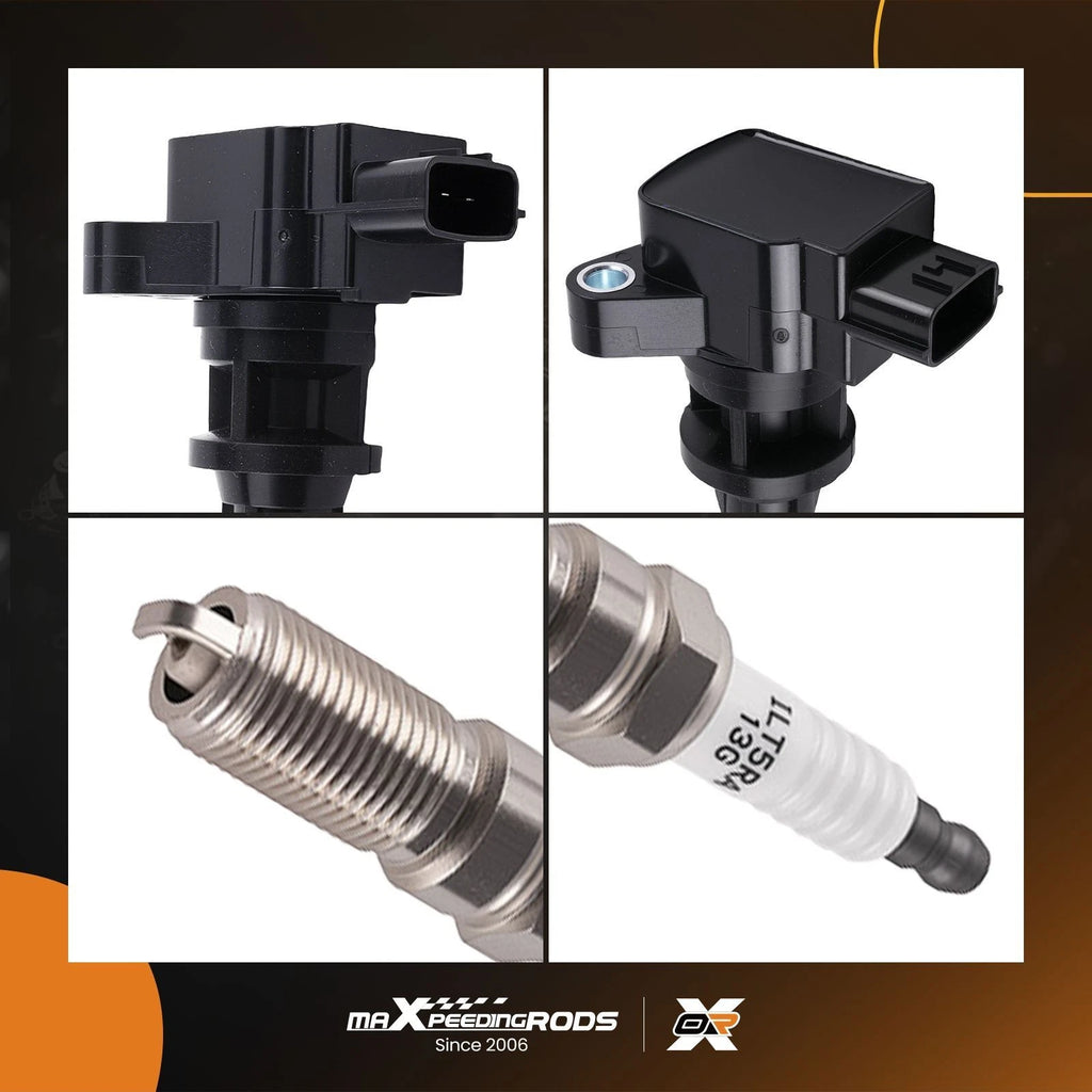 Set of 4 Ignition Coils & Spark Plugs for Mazda 5 (2008-2010)