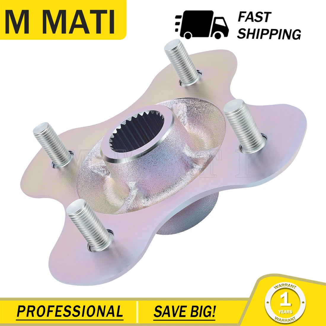 Rear Wheel Hub for Yamaha Wolverine 350 YFM350FX 4x4 (1995–2005)