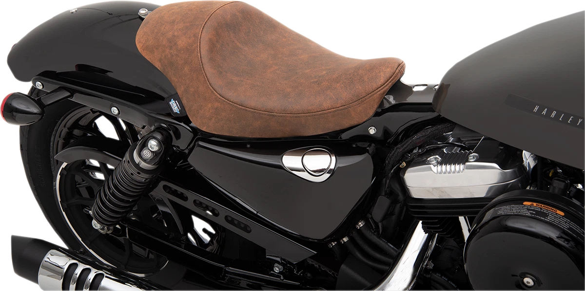 3/4 Solo Seat for Harley-Davidson XL (2004–2022) - Brown Distressed 0804-0747