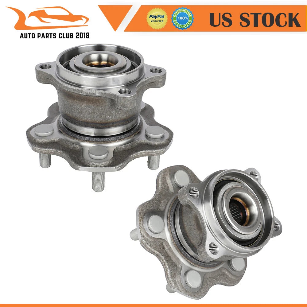 2 Rear Wheel Hub Bearings for Nissan Rogue (2008–2020) & Juke (2011–2017) AWD