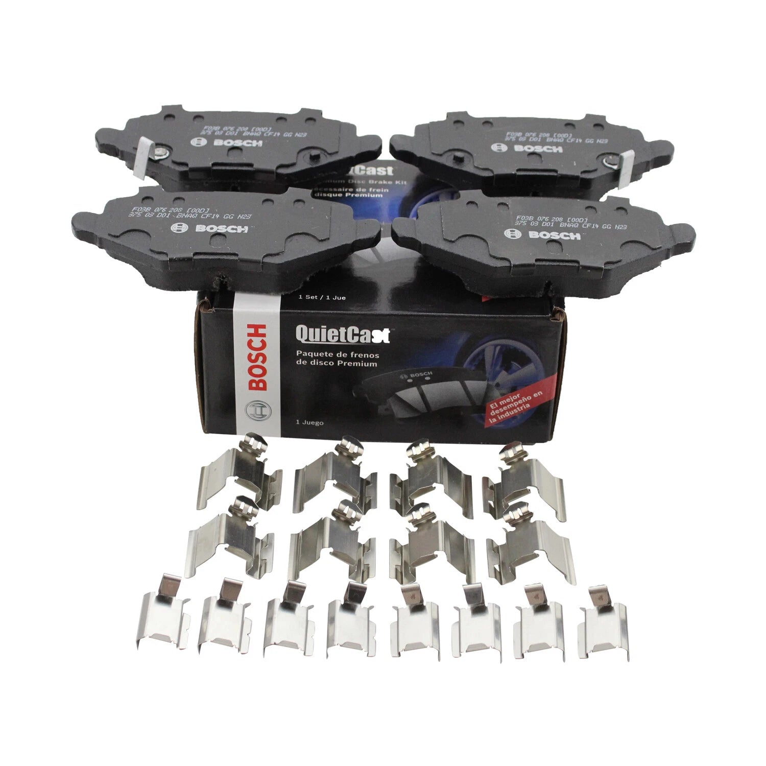 Set of 4 Bosch Rear Ceramic Brake Pads for Chrysler Dodge Ram Volkswagen