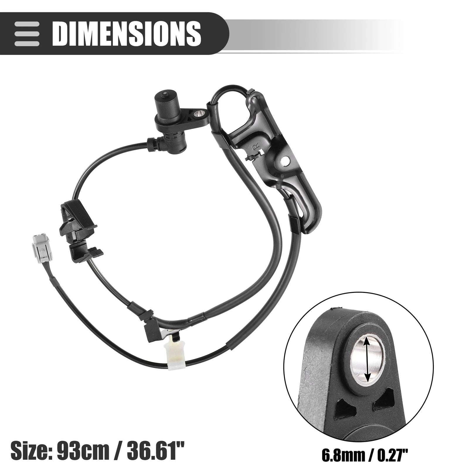 Front Right ABS Wheel Speed Sensor 89542-07030 for Toyota Camry (2007–2011)