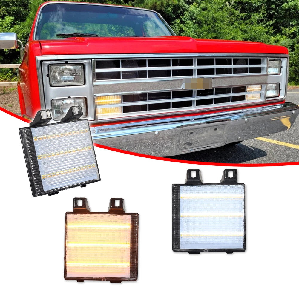 LED Dynamic Turn Signal Side Corner Marker Lights for Chevy GMC Pickup Truck