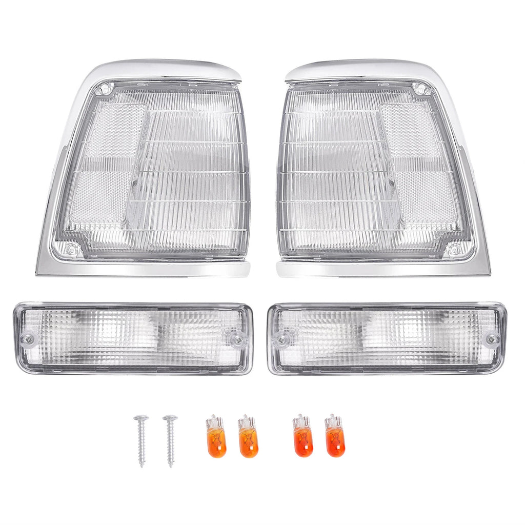 Set of 4 Corner Lamps + Turn Signal Lamps for Toyota Pickup (1992–1995)
