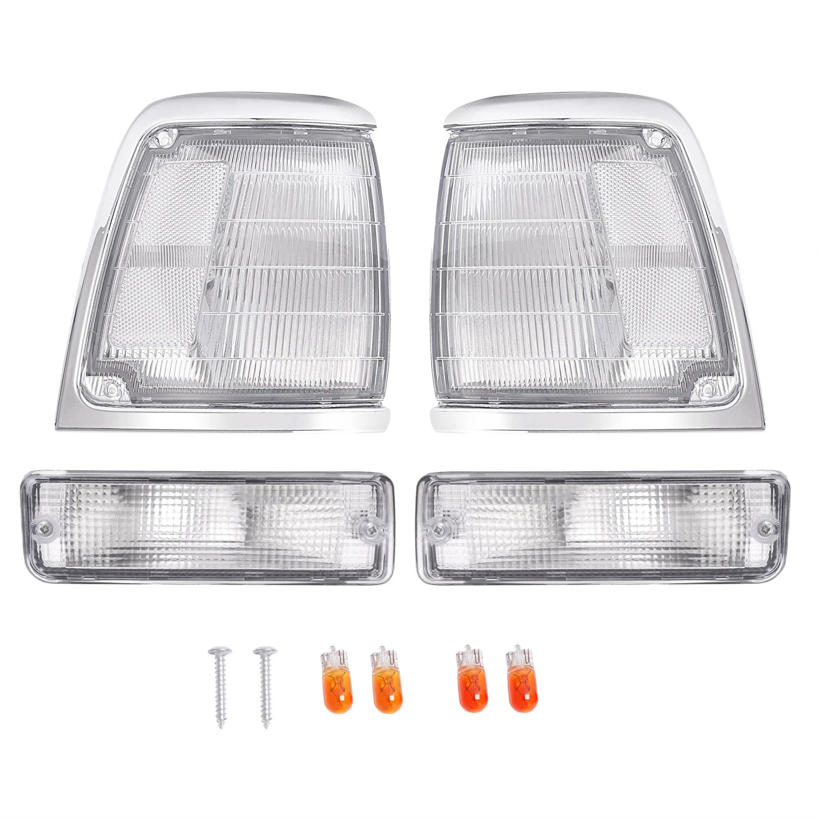 Set of 4 Corner Lamps + Turn Signal Lamps for Toyota Pickup (1992–1995)