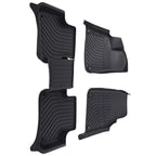 Set of 4 TPE Rubber Black Carpet Floor Mats for Audi Q7 (2017–2025)