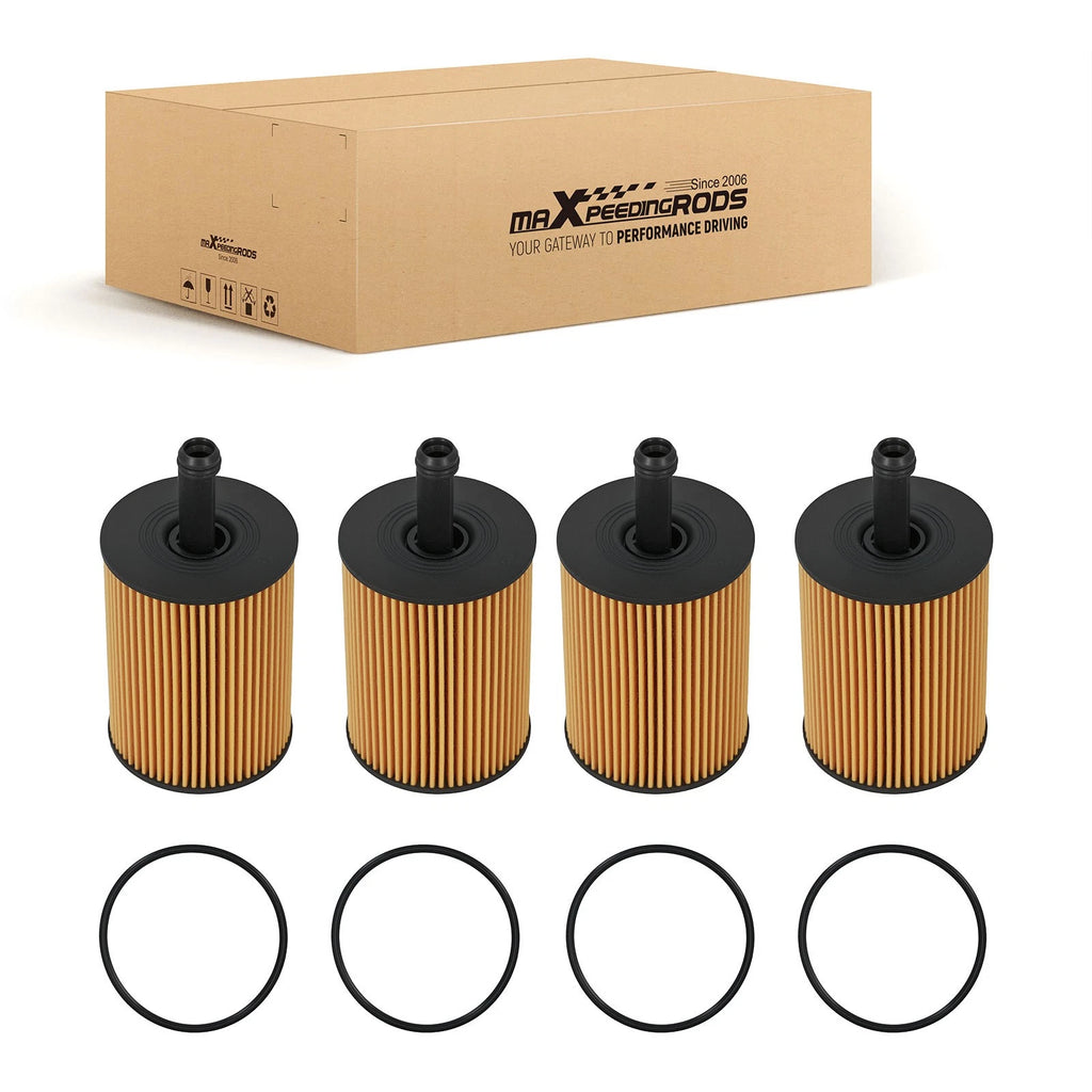 Set of 4 Engine Oil Filters for VW Jetta (2005-2014)