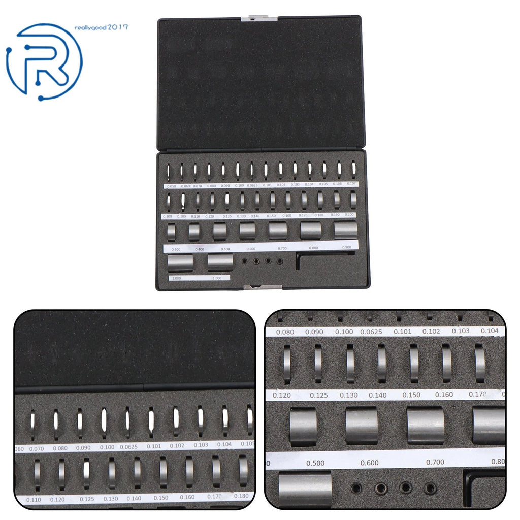 Set of 36 Steel Spacer Blocks for M6 Thread Size