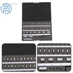 Set of 36 Steel Spacer Blocks for M6 Thread Size