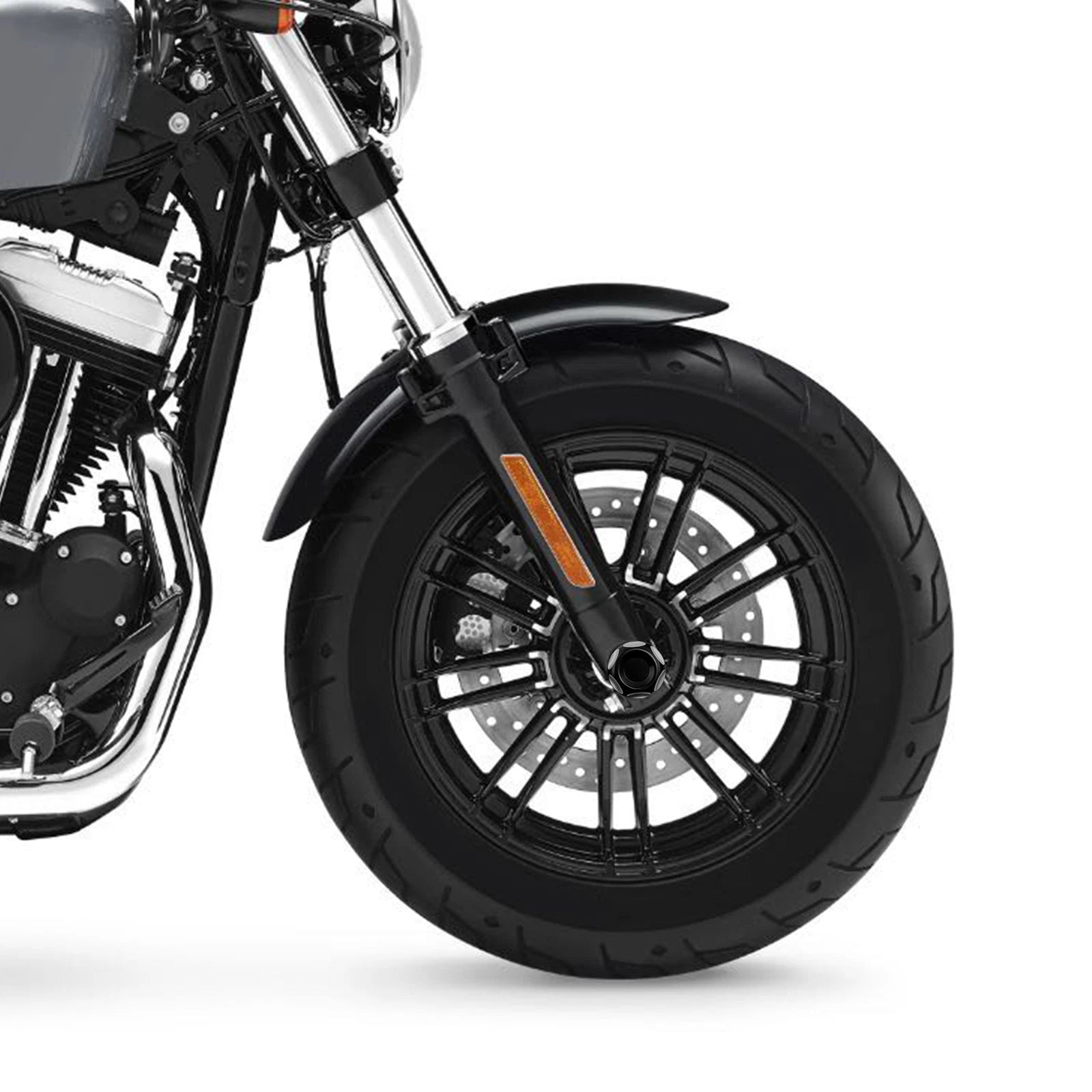 Front Axle Cap Nut Cover for Harley Sportster XL (2009–2022), Softail (2009–2017)