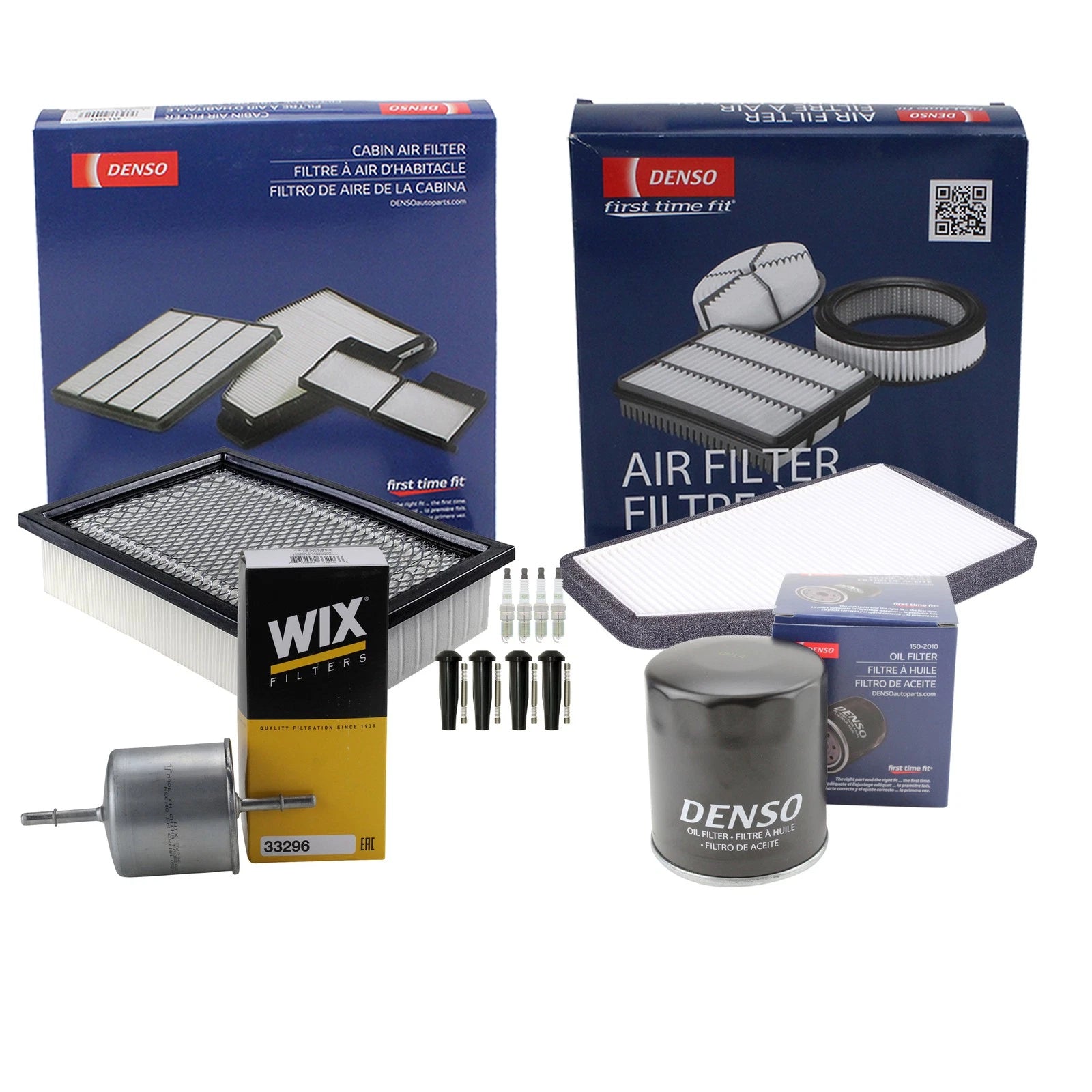 Tune Up Kit with 4 Spark Plugs & Boots for Ford Escape/Mariner/Tribute (2001–2012)