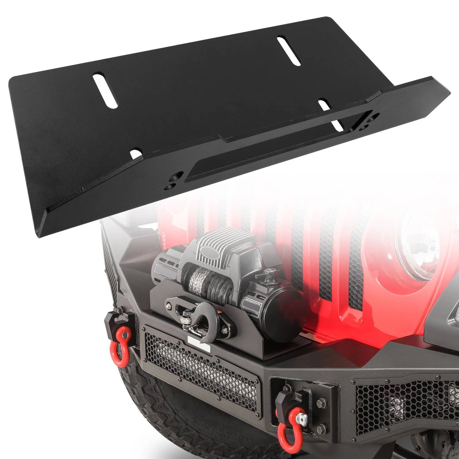 Winch Mounting Plate for Jeep Gladiator JL JT (2019–2023)