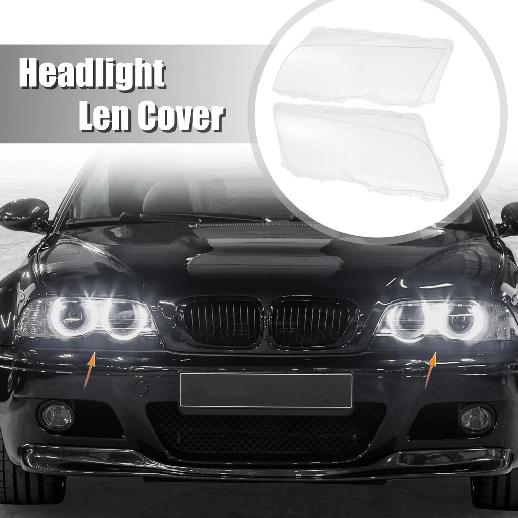 1 Pair Headlight Lens Cover for BMW E46 (1998–2001) 3126902753