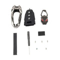 Key Fob Case Shell Cover Black for Audi A3 A6 A7 A8 Q7 Q8 S6 S7 S8