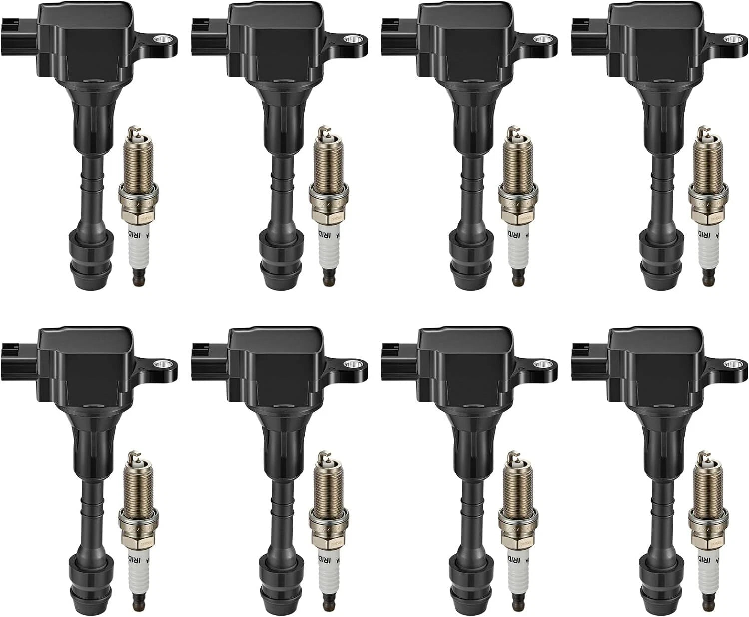 8-Piece Spark Plug and Coil Pack Set for Nissan Pathfinder Armada (2004–2004)