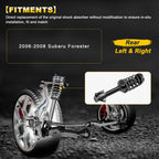 Set of 2 Rear Complete Struts with Coil Springs for Subaru Forester