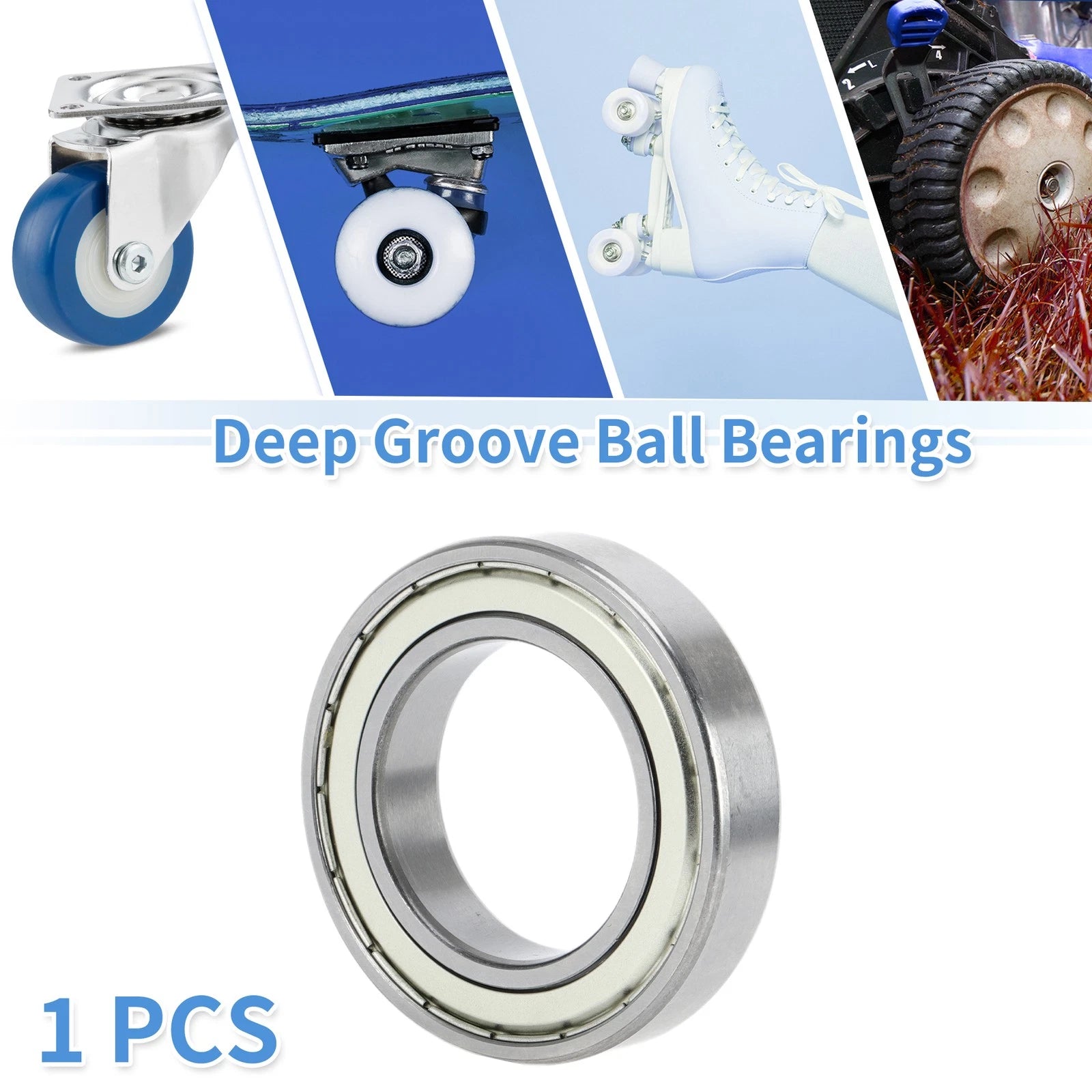 6009ZZ Deep Groove Ball Bearing for Scooter Skateboard Wheel (45x75x16mm)