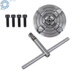 4 Jaw Independent Chuck for Wood Lathe (100mm)