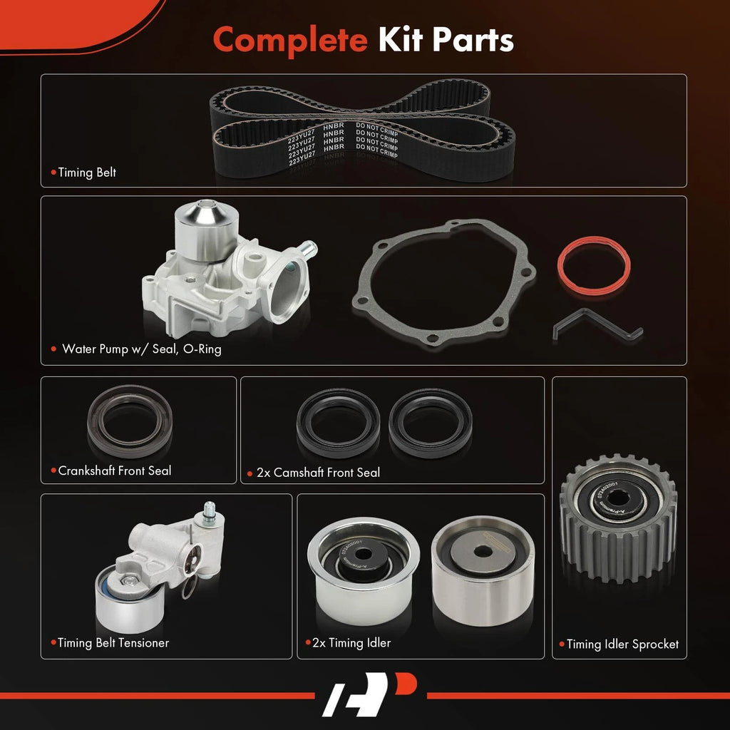 9x Timing Belt & Water Pump Kit for Subaru Outback Legacy (2000–2005)