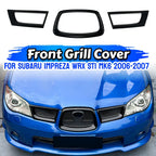 Front Bumper Grill Grille Set for Subaru Impreza WRX STI (2006–2007)