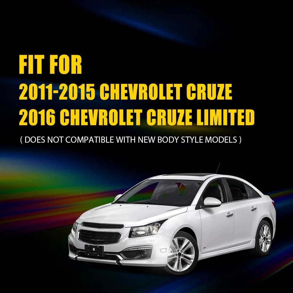 Clear Lens White LED Front Bumper Side Marker Lights for Chevy Cruze (2011–2015)