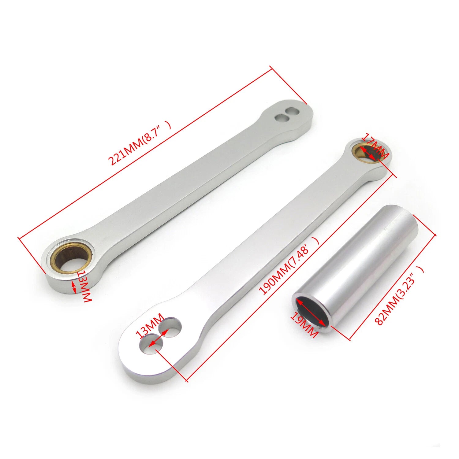 Rear Shock Lowering Link Kit for Honda CBR600RR (2003–2006), CBR1000RR (2004–2007)