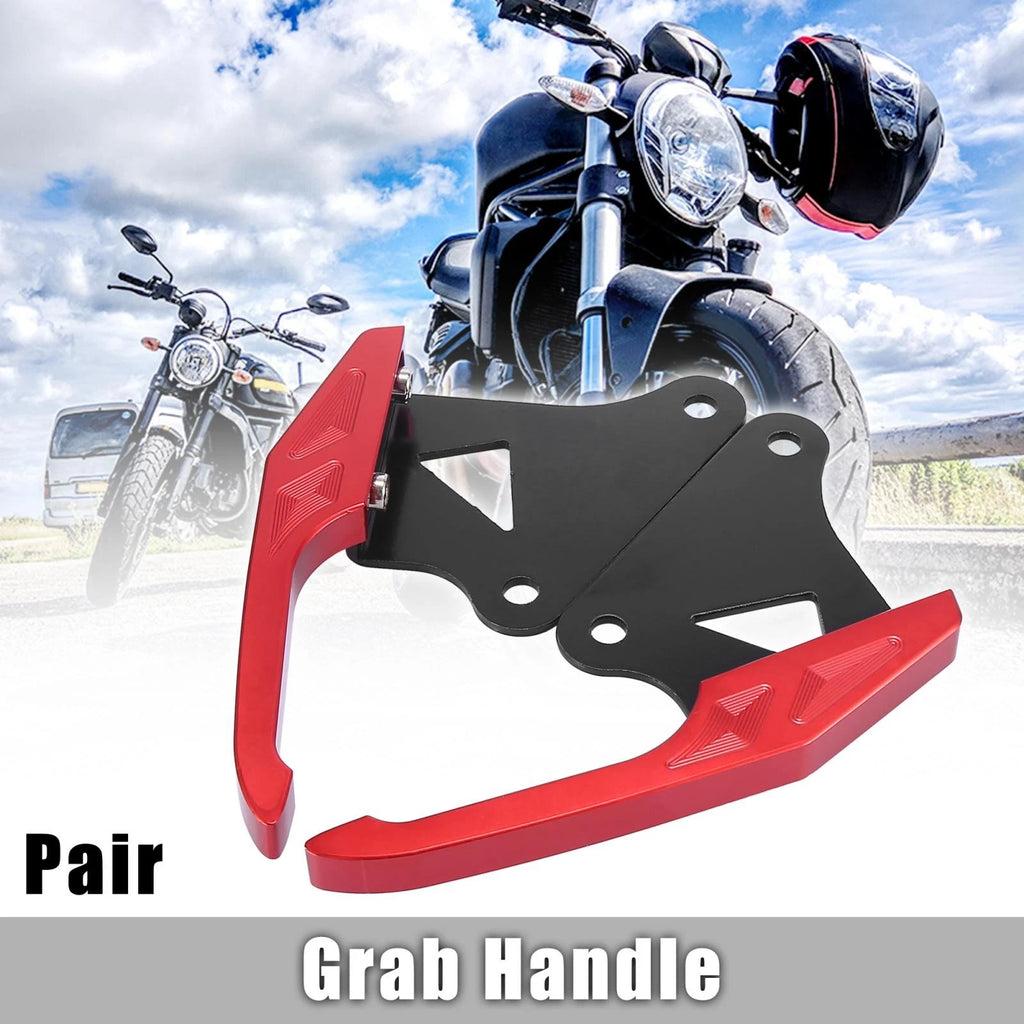 1 Pair Rear Seat Grab Rail Handle Red for Honda MSX125 (2013–2020)