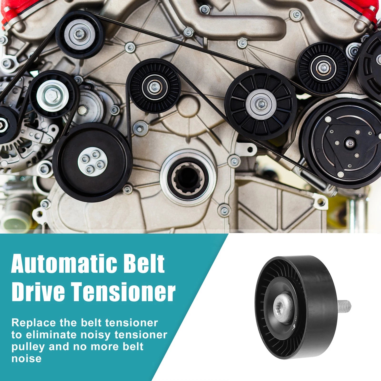 Drive Belt Tensioner Assembly No. 06E903341A for Audi A5 A6 A7 A8 Q5 Q7 S5 (2008–2020)