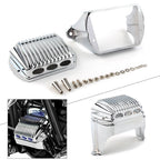 Chrome Front Voltage Regulator Cover Accent for Harley Bagger (1997–2011)