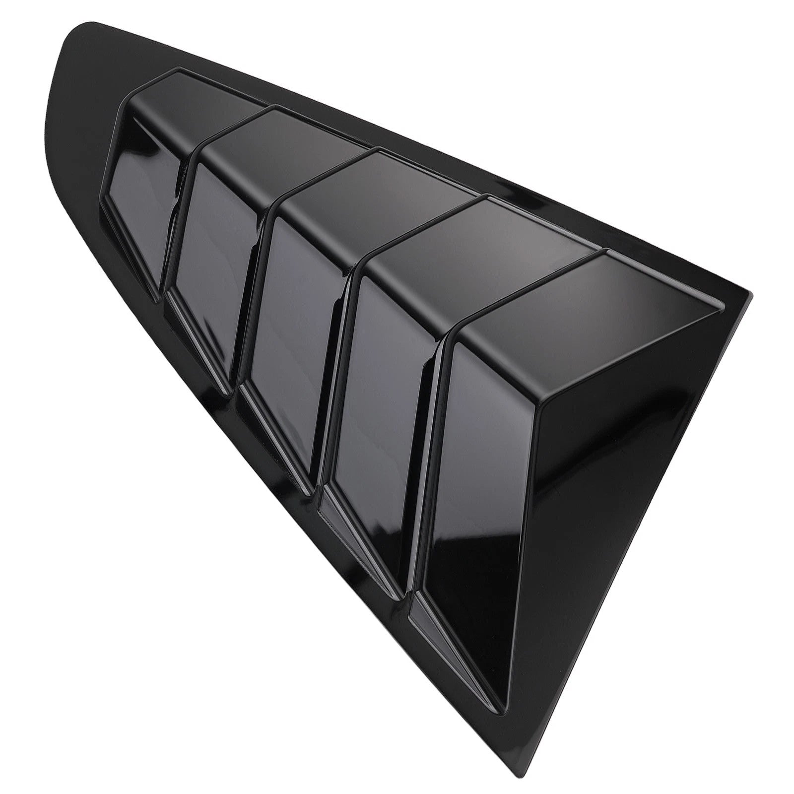 Gloss Black Painted Side Window Louvers for Ford Mustang Coupe (2015-2022)