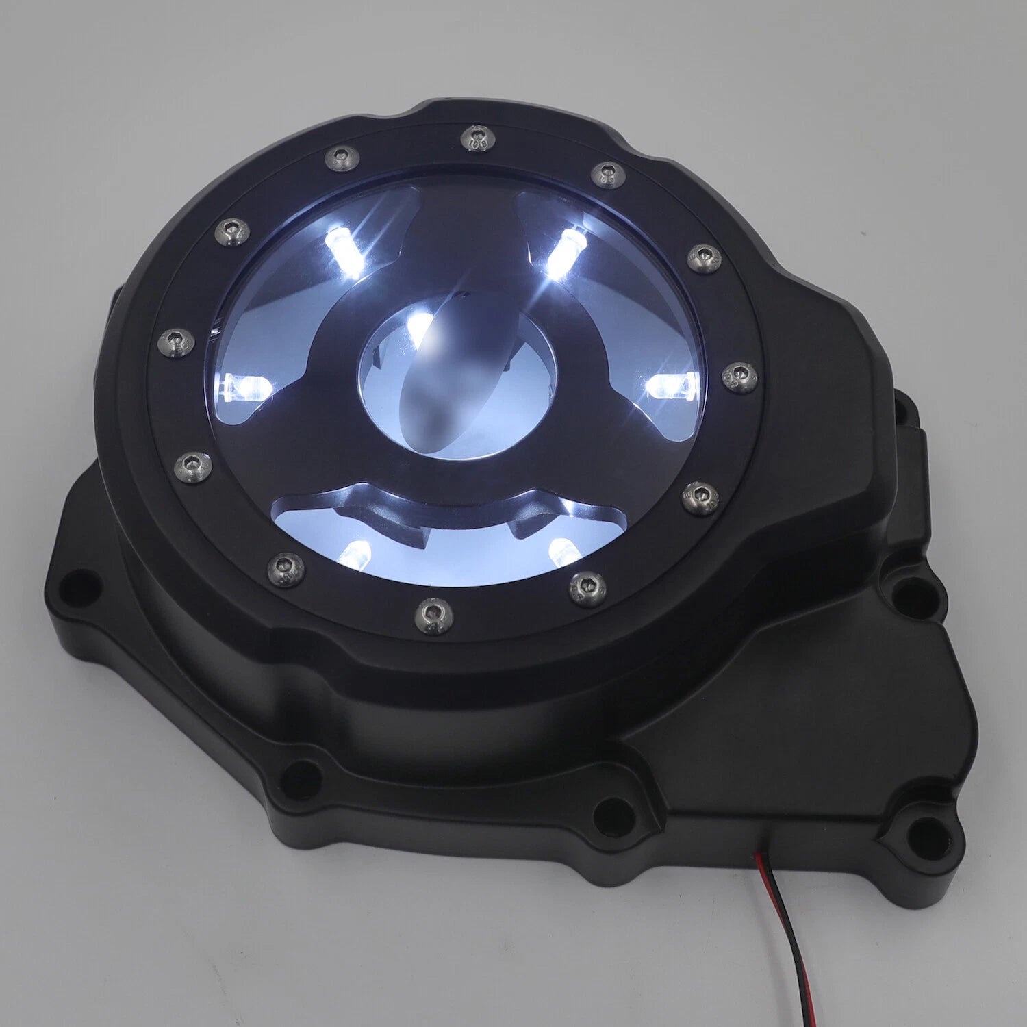 Left Engine Stator Cover w/ White LED for Yamaha YZF-R6 (2006–2014)