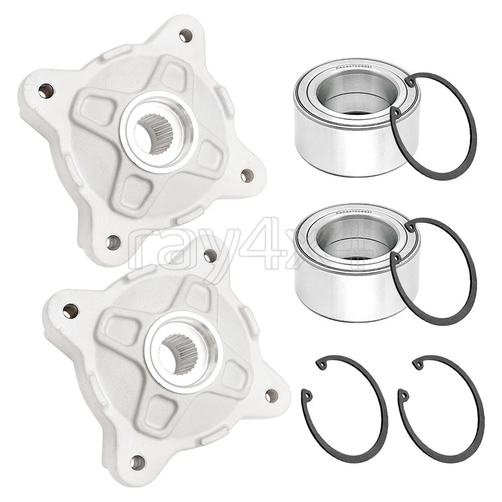 2X Front Wheel Hubs & Bearings for Polaris RZR 570 800 RZR S 800 (2008–2014)