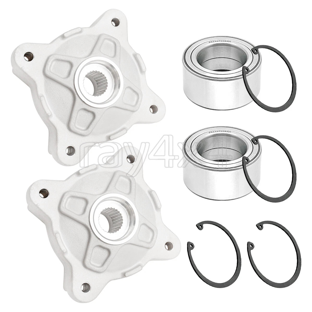 2X Front Wheel Hubs & Bearings for Polaris RZR 570 800 RZR S 800 (2008–2014)
