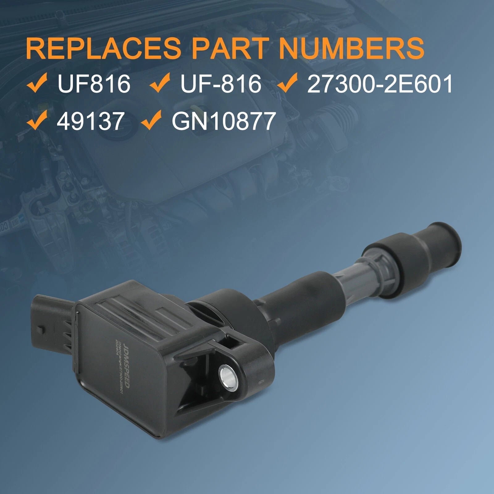 Set of 4 Ignition Coils for Hyundai Elantra Kona Sonata Kia Forte Optima (2011–2020)