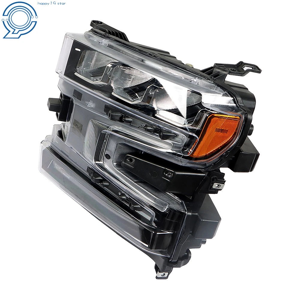 LED Headlight for Silverado 1500 (2019-2020) Black Housing Clear Driver Side
