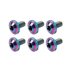 6pcs M5x15mm Universal Titanium Torx Head Bolts for Bike Motor