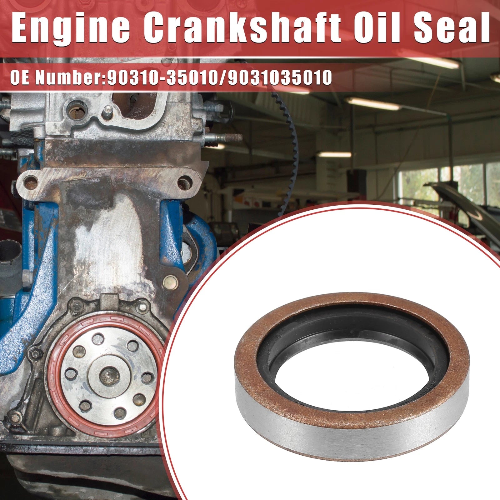 Crankshaft Oil Seal for Toyota Land Cruiser (1990–1997) No. 90310-35010