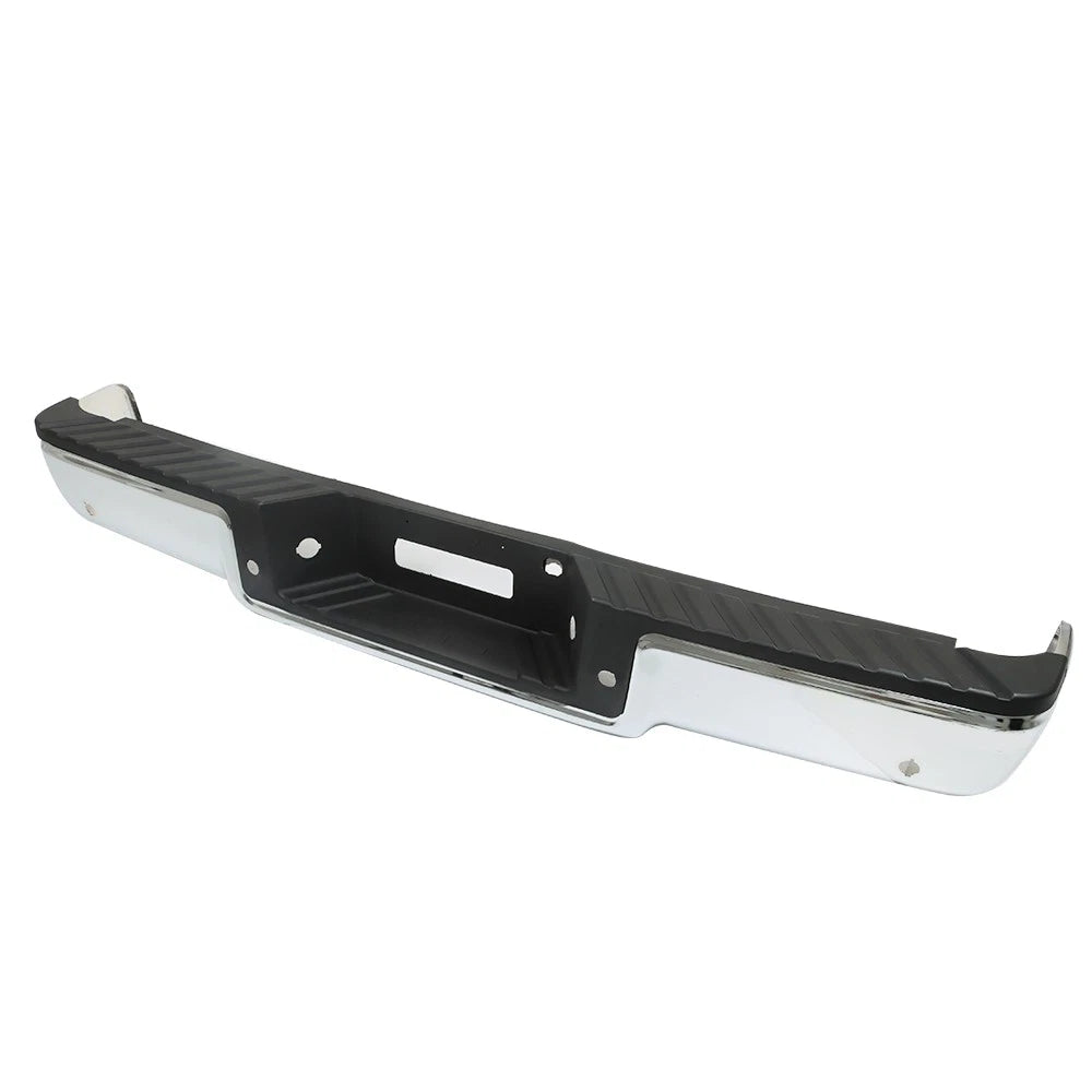 Rear Chrome Step Bumper for Ford F150 (2004–2006) with Sensor Holes