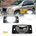LED License Plate Lamps Tag Lights Pair for Trailblazer Envoy Rainier (2002–2009)
