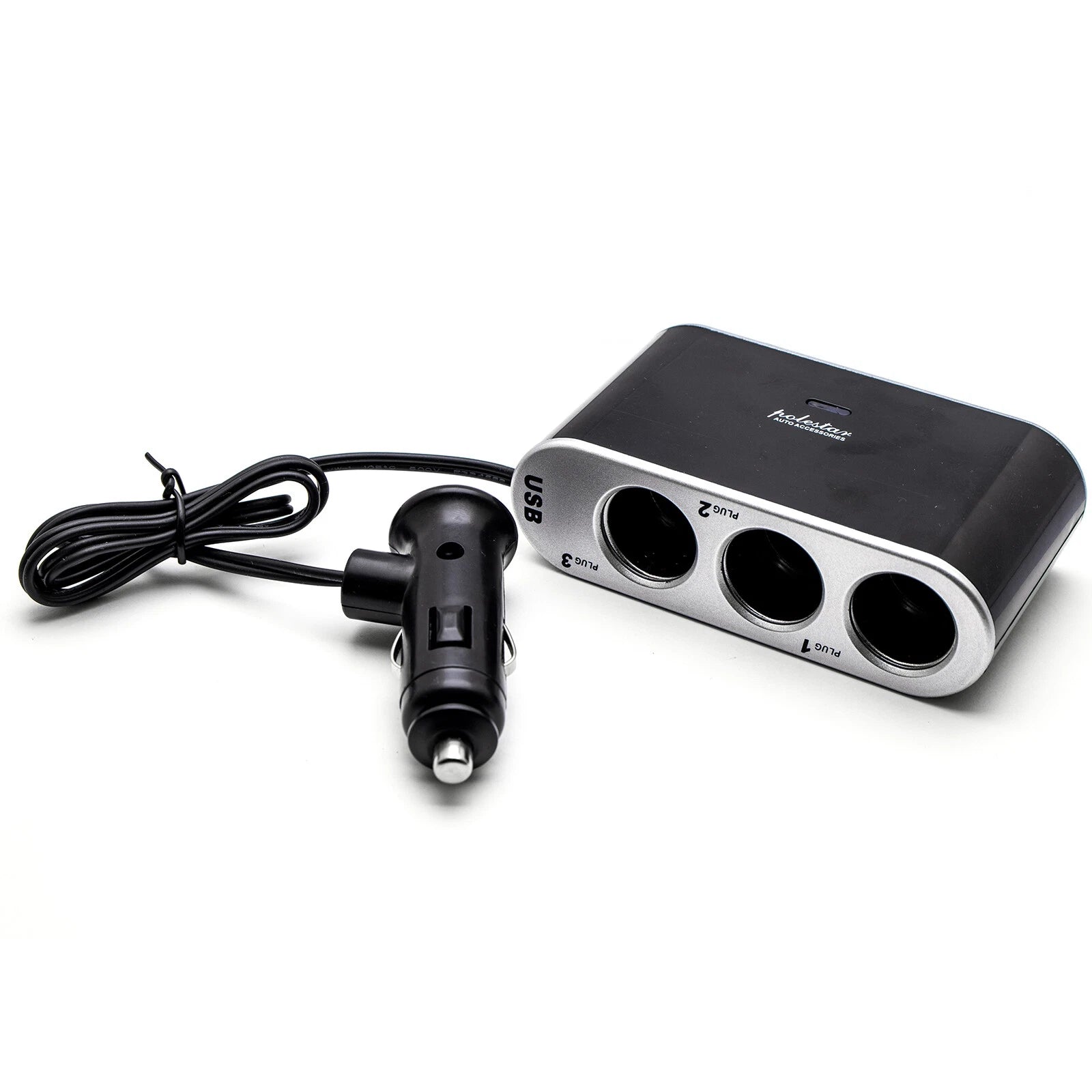 3-Port 12V Cigarette Lighter Socket Splitter for Car (2010-2025)
