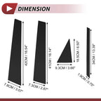 8 Pcs Door Pillar Window Trim for Nissan Sentra (2013–2017) Black