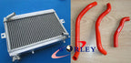 Aluminum Radiator & Blue Silicone Hose for Honda TRX250R (1986-1987)
