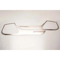 Brushed Door Guards w/Purple C-Fiber Vinyl "Stingray" Inlay for 2014-19 Corvette