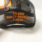 Harley-Davidson Men's Orlando Gator Snapback Trucker Hat (Black)
