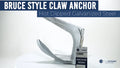 22Lb Bruce Style Claw Anchor for Boats (Hot Dipped Galvanized Steel)