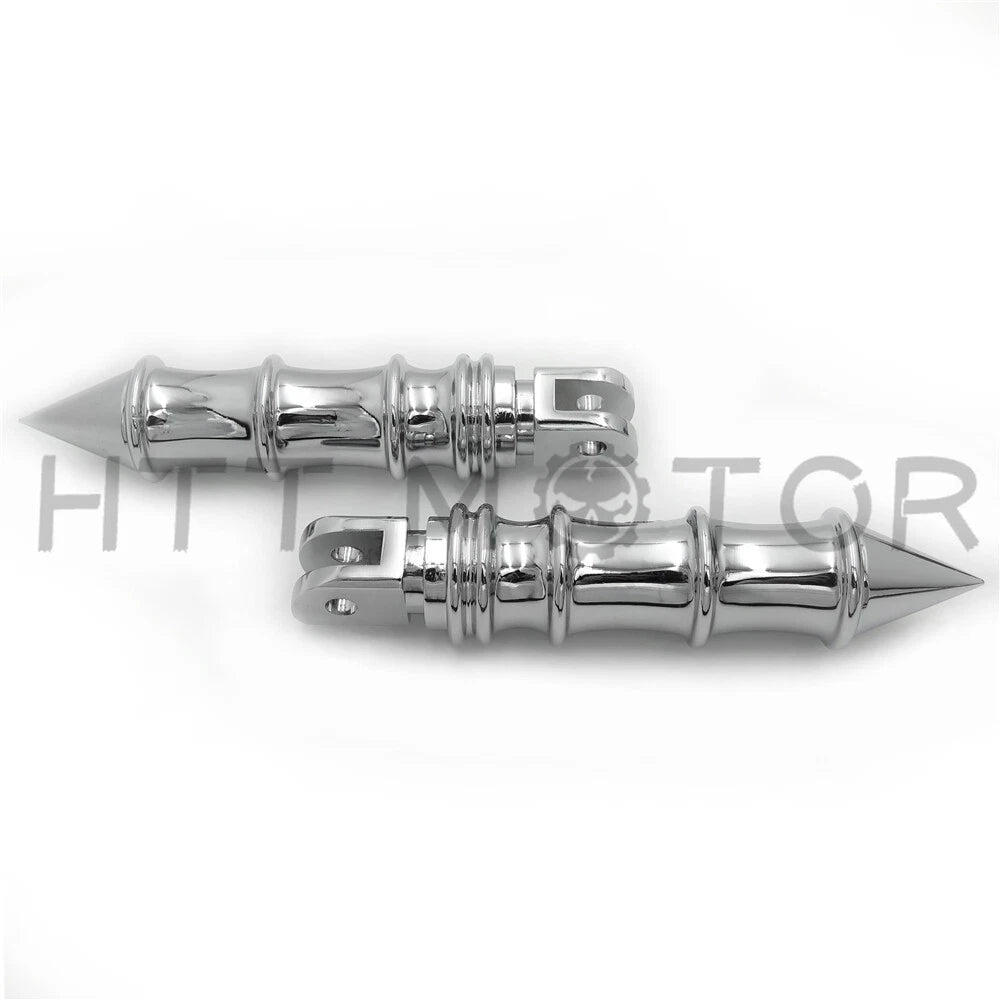Spike Bamboo Footpegs for Harley FXBB FXBR FXBRS FXLR (2018–2023)