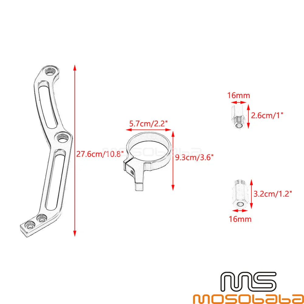 Rear Shock Remote Reservoir Mount Bracket for Harley Touring Street Glide (2014-2023)