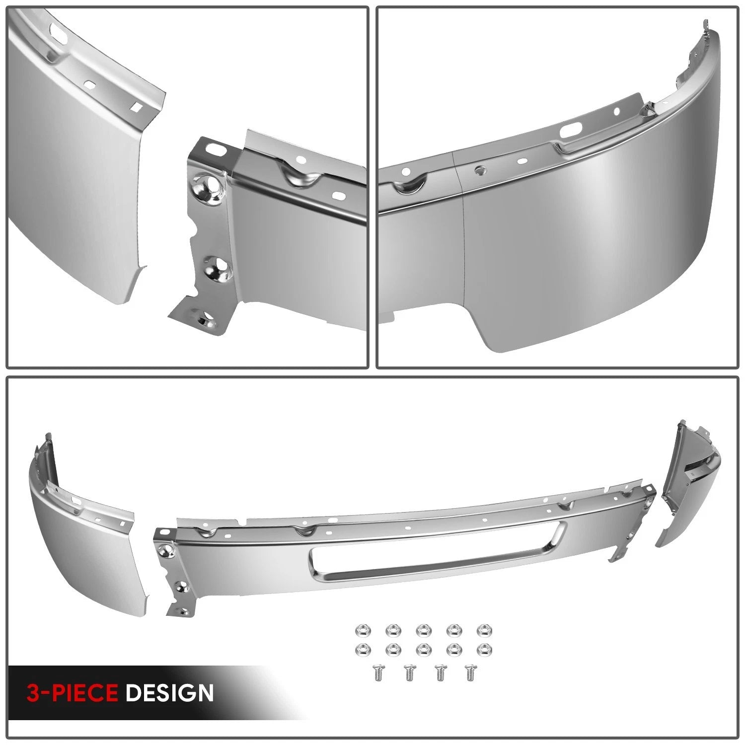Chrome Front Bumper Face Bar for Silverado 2500 3500 HD (2011–2014)